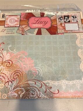 Lacy paper pack. Hot off the press. Crafting paper